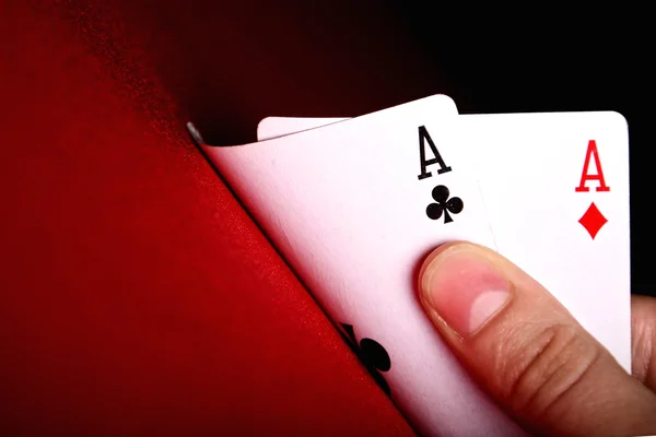 Pair of aces — Stock Photo, Image