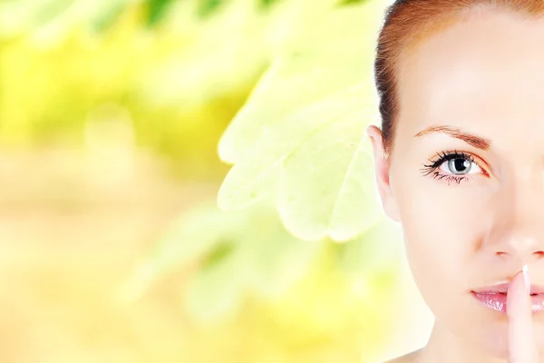 Scared face of woman Stock Photo by ©rainfall 49680905