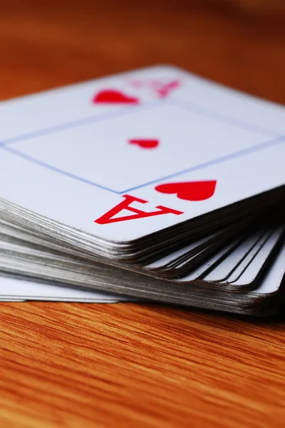 Deck and aces — Stock Photo, Image