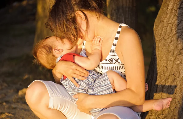 Mère avec son fils — Photo