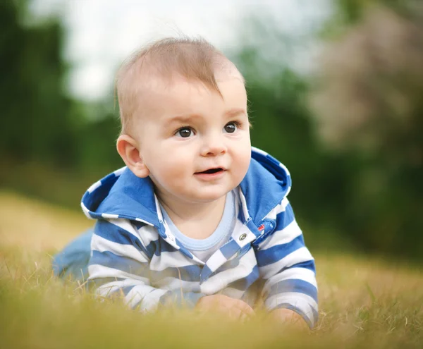 Little boy in a park — Stock Photo, Image