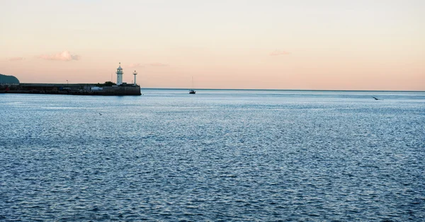 Панорама морского порта — стоковое фото