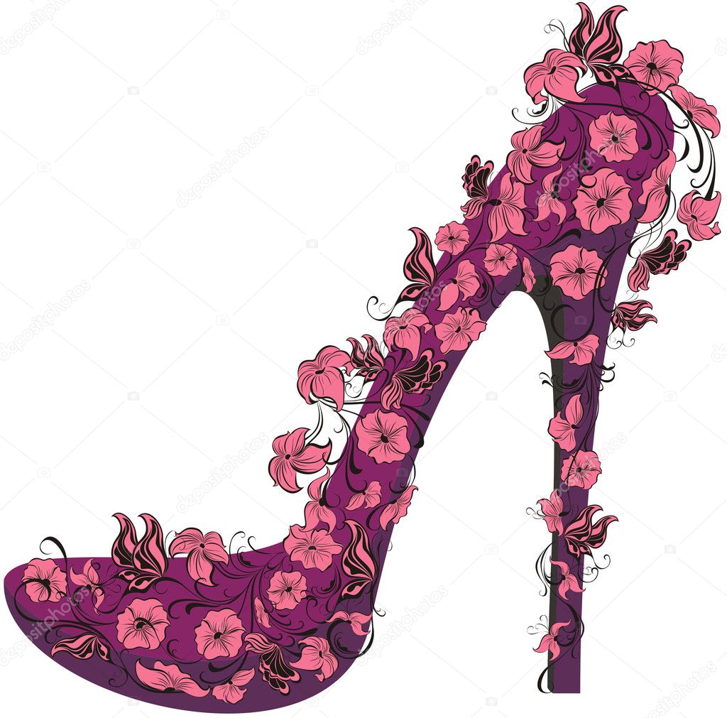 high heels flower