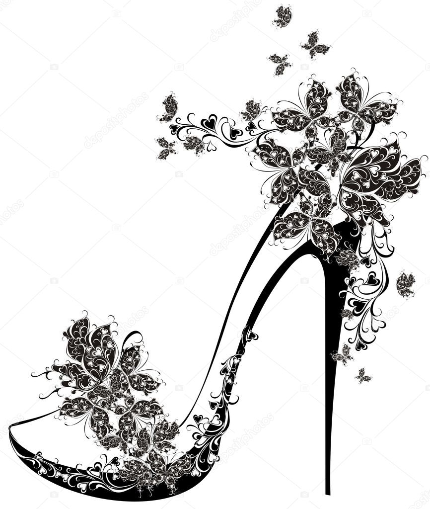 high heels flower