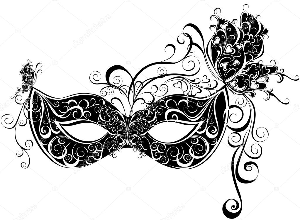 Masks for a masquerade — Stock Vector © marina99 19159677
