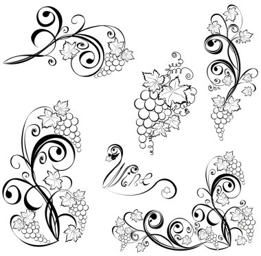 Download Silhouette Of Grapevine Frame Free Vector Eps Cdr Ai Svg Vector Illustration Graphic Art