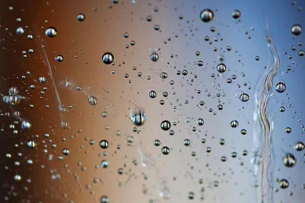 Waterdroplets a barvy — Stock fotografie