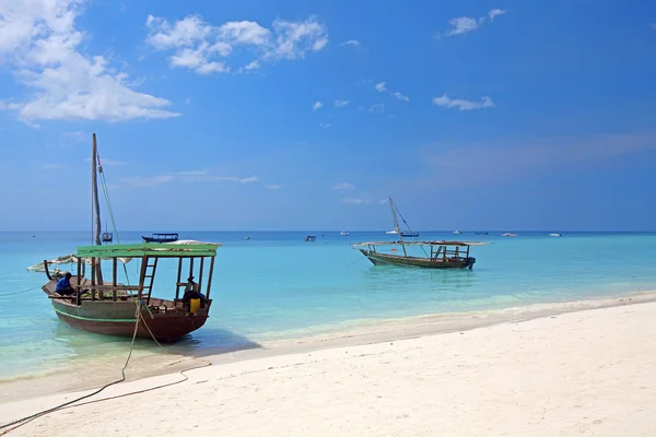 Spiaggia di Zanzibar Immagini Stock Royalty Free