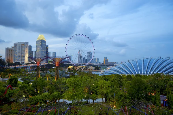 싱가포르 스카이 라인 — 스톡 사진
