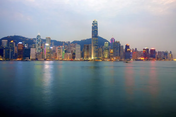 Небесная линия Гонконга — стоковое фото