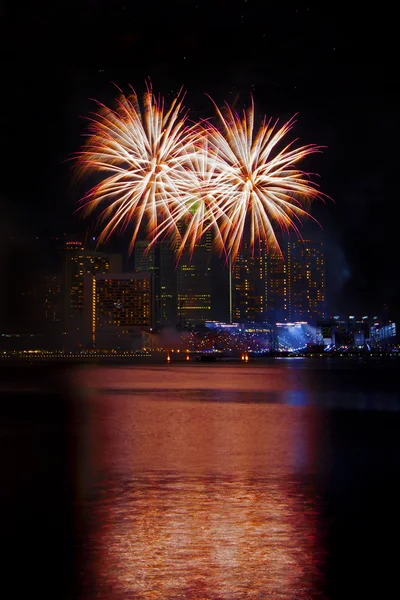 Singapore-Feuerwerk — Stockfoto