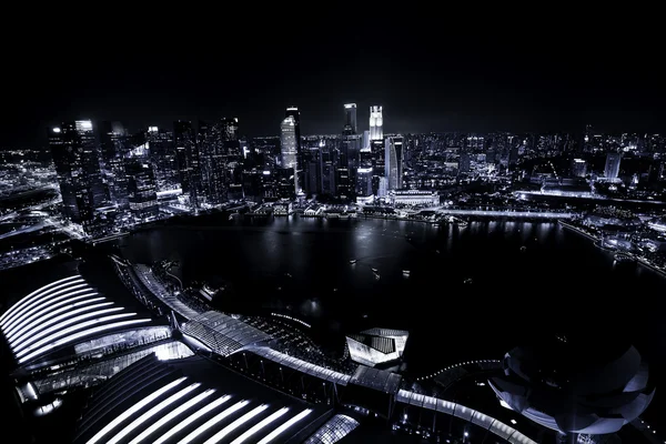 Linha do horizonte de Singapura — Fotografia de Stock