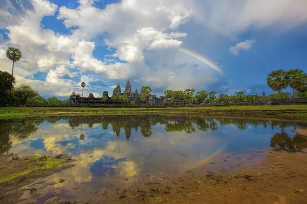 Západ slunce nad Angkor Wat — Stock fotografie