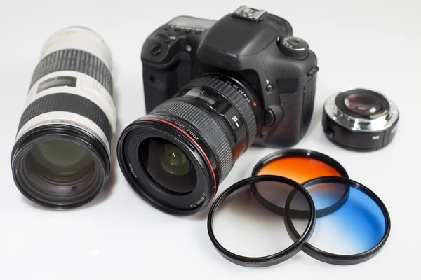 Equipamento de câmara fotográfica — Fotografia de Stock