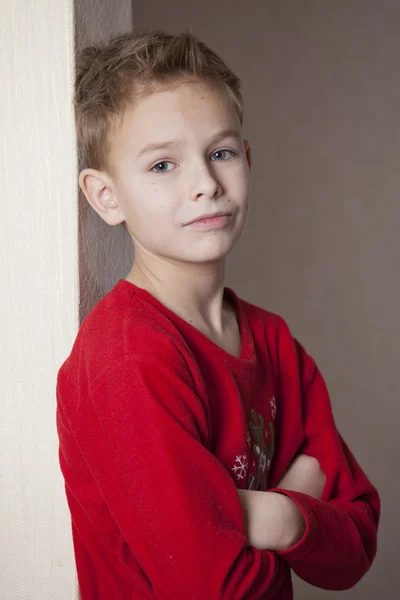 Retrato de menino jovem — Fotografia de Stock