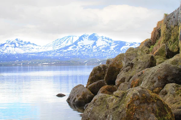 Blauwe vulkanen — Stockfoto