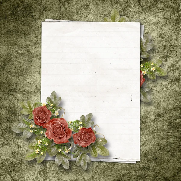 Vintage framework for a invitation or congratulation. Stock Image