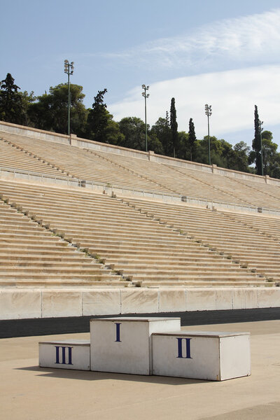 Olympic podium in Panathenaic Stadium