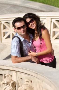 Çift Atina şehir gezisi yapmak