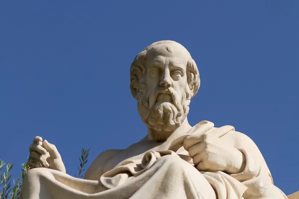Άγαλμα του Πλάτωνα στην Ελλάδα Φωτογραφία Αρχείου