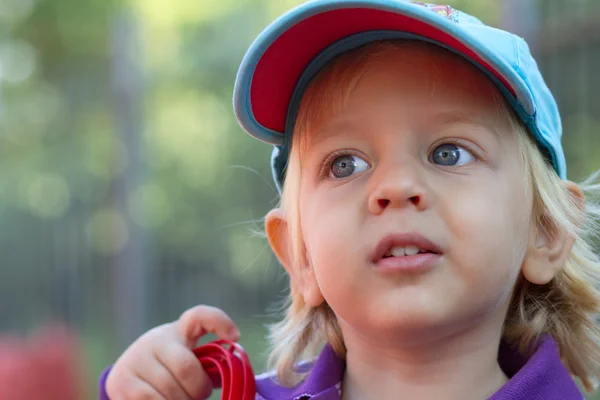 POrtrait of a cute blond baby boy — Stock Photo, Image