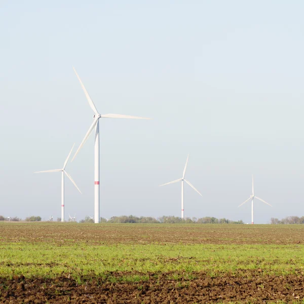 Electicity üreten Rüzgar türbinleri — Stok fotoğraf