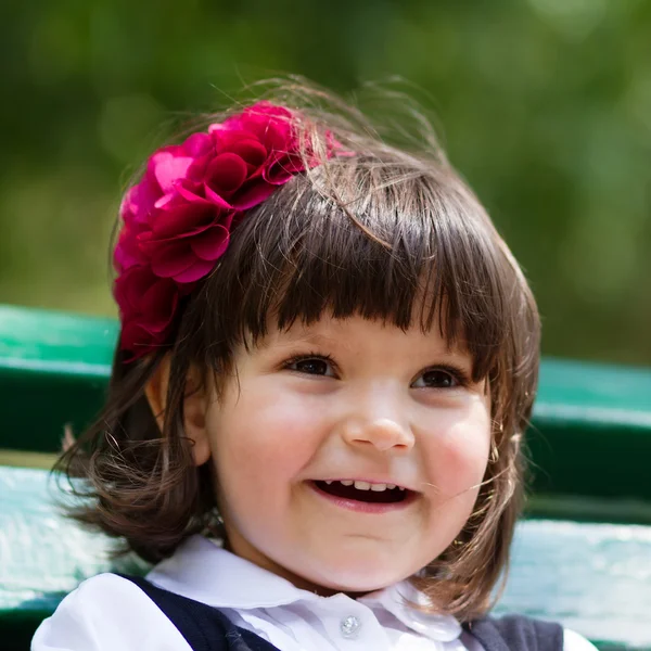 Portrait of cute little girl — Stock Photo, Image