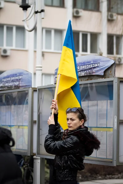 Демонстрации на Украине — стоковое фото