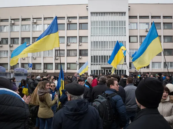 在乌克兰的示威活动 — 图库照片