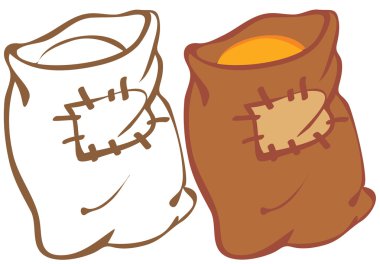 Sack of grain clipart