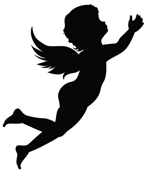 Angel Silueta Vectores Graficos Imagenes Vectoriales Depositphotos