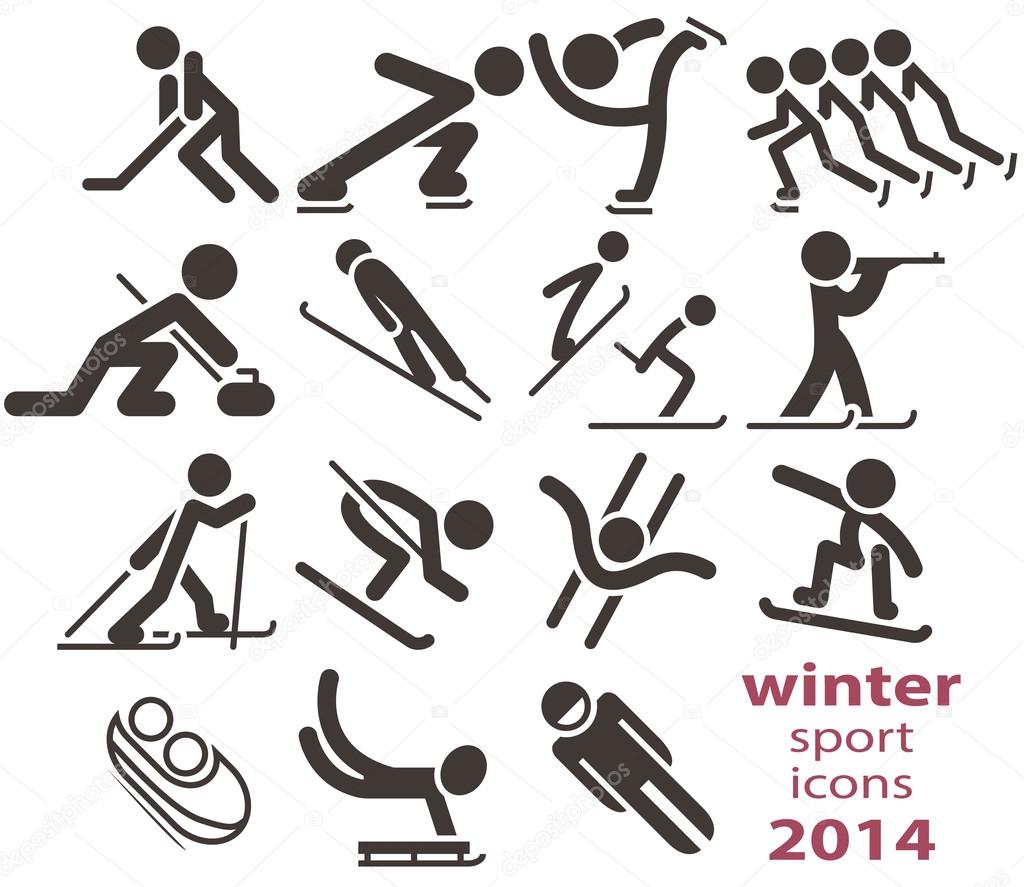 Winter sport icons 2014