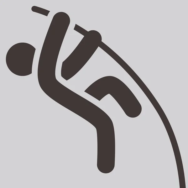 Polsstokhoogspringen-pictogram — Stockvector