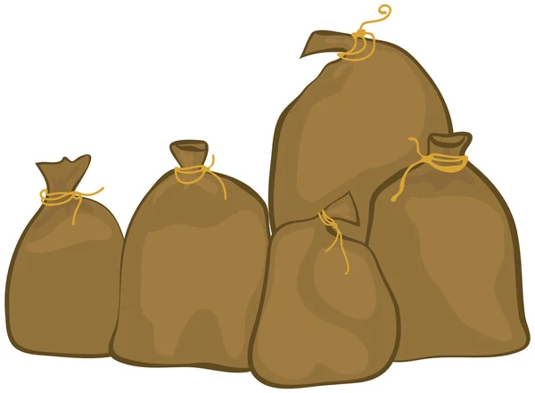 Group of sacks — Stock Vector