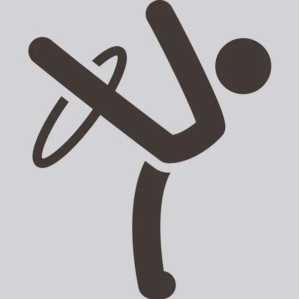 Gimnastyka rytmiczna ikona Grafika Wektorowa