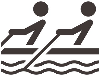 rowing icon clipart