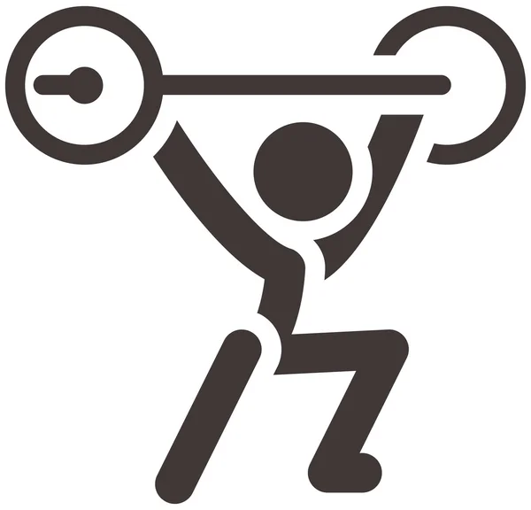 Ikone im Gewichtheben Stockillustration