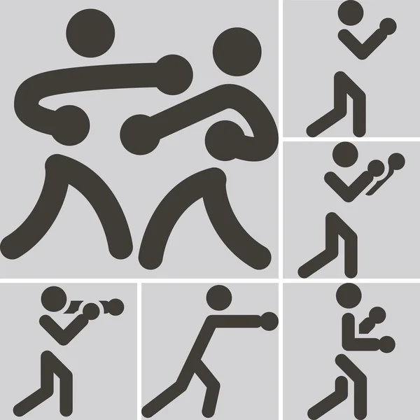 Boksen-pictogram Stockvector