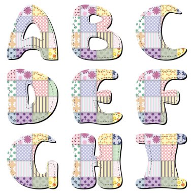 patchwork scrapbook alfabe Bölüm 1