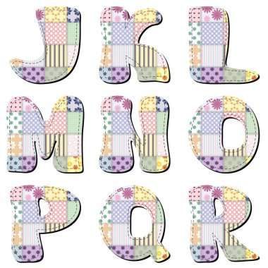 patchwork scrapbook alfabe Bölüm 2