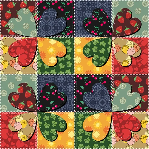 farklı desenlere sahip yama işi arkaplanı