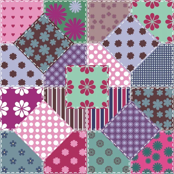 farklı desenlere sahip yama işi arkaplanı