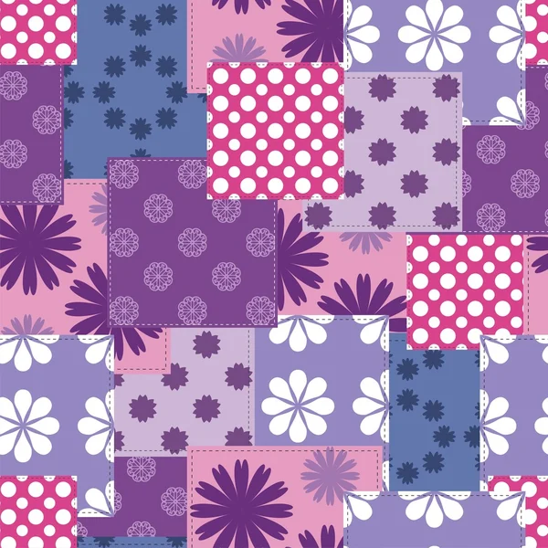 Fond patchwork sans couture — Image vectorielle