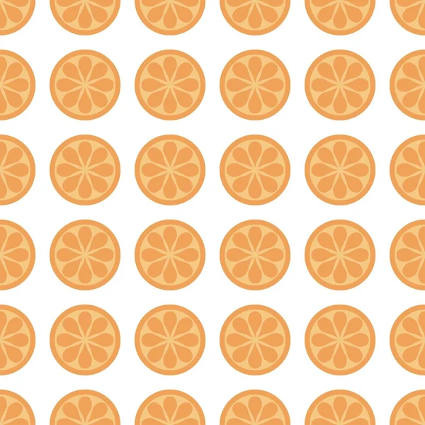 Seamless background with oranges — Stock Vector