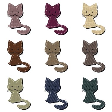 Beyaz güzel defterine kediler