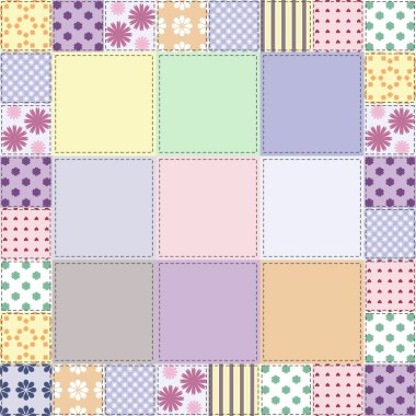 farklı desenlere sahip yama işi arkaplanı