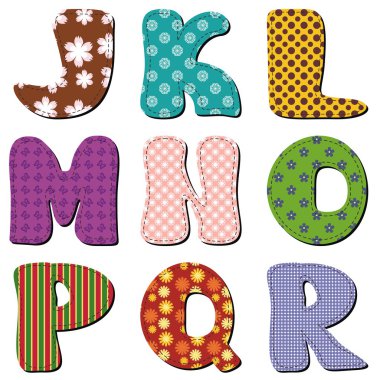 patchwork scrapbook alfabe Bölüm 2