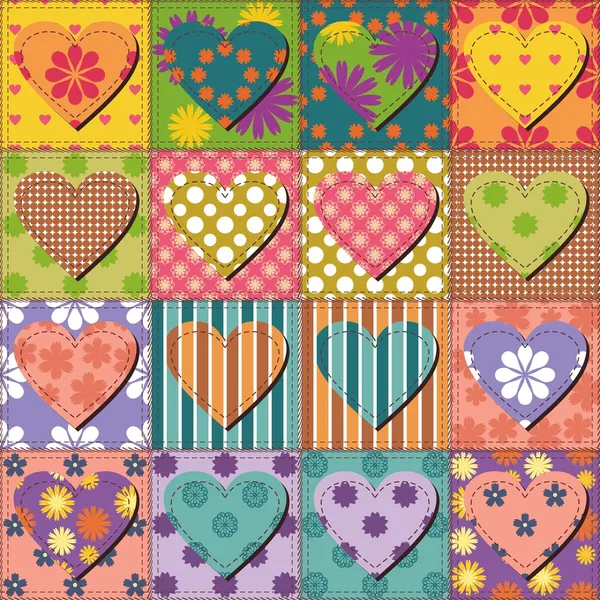 farklı desenlere sahip yama işi arkaplanı