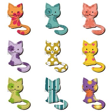 Beyaz güzel defterine kediler