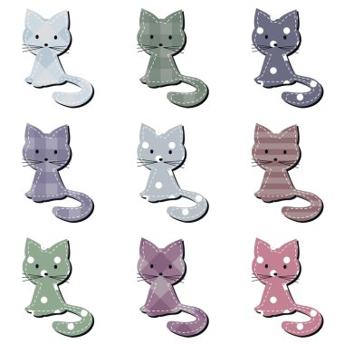 Beyaz güzel defterine kediler